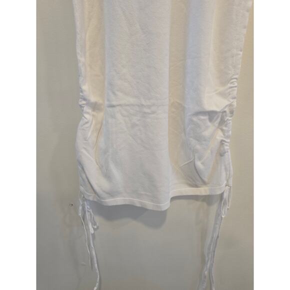 525 America White Side Ruched Dress Size Medium NWT - Picture 4 of 9